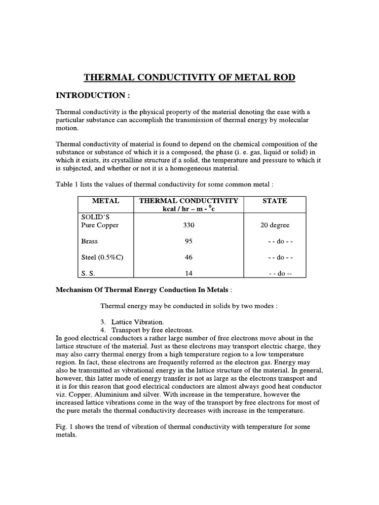 Metal Rod | PDF