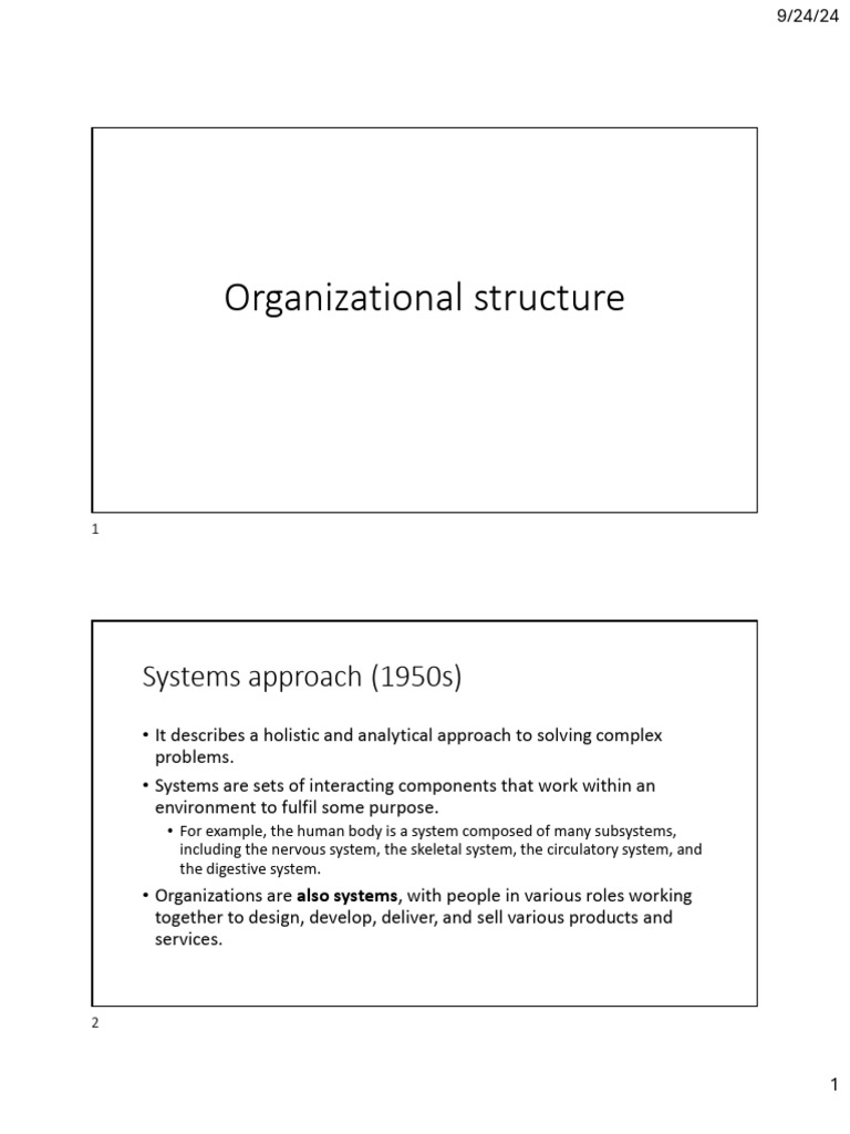 Organizational Structural | PDF