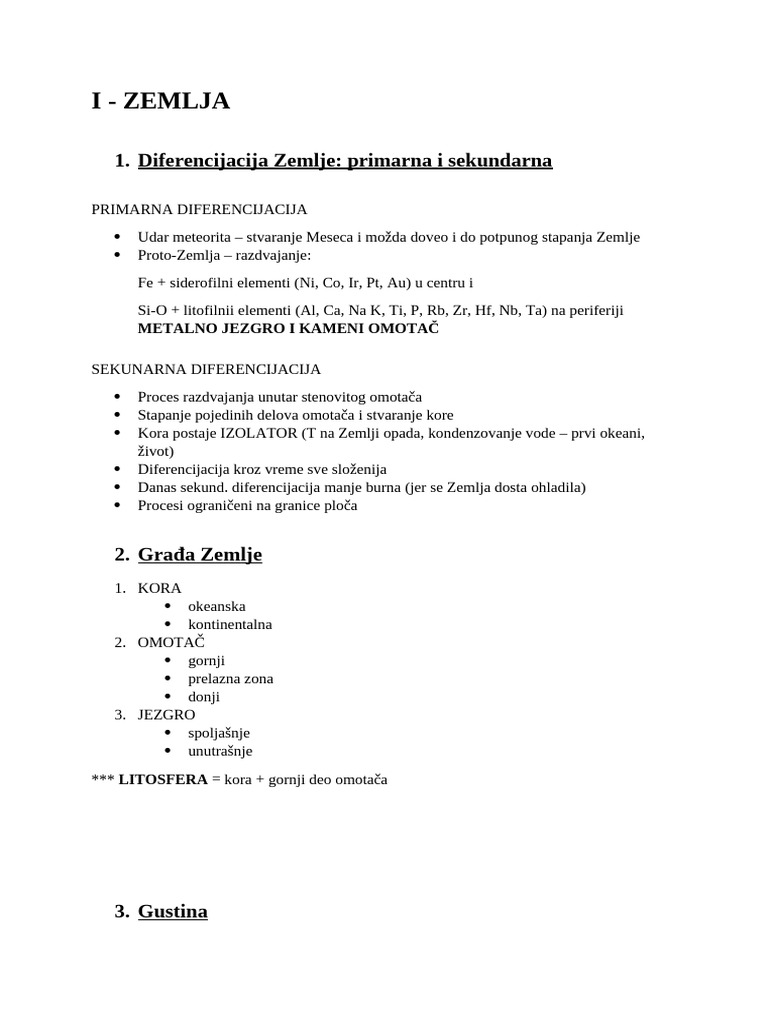 Petrografija Priprema Za Test RGF | PDF