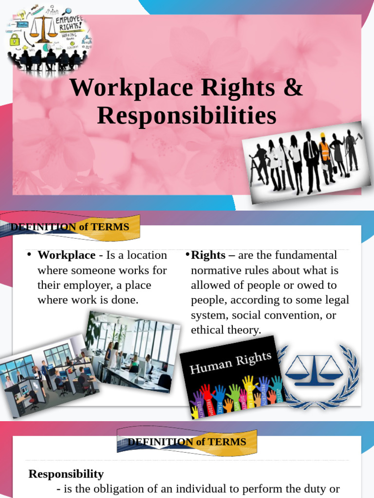 3 Work Place Rights and Responsibilities | PDF