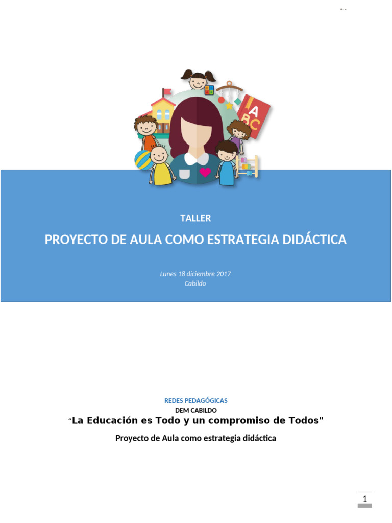 Proyecto de Aula Como Estrategia Didáctica | PDF