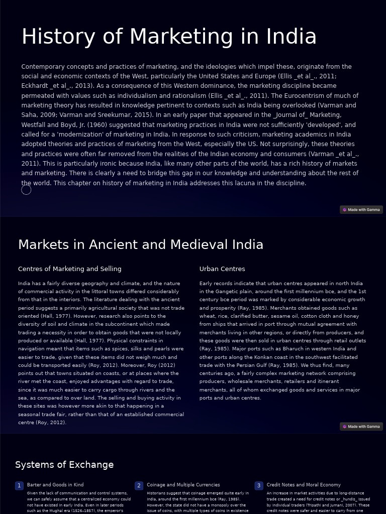 History of Marketing in India 2 | PDF