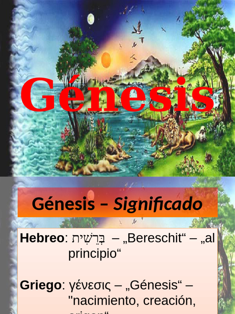 04b Génesis - Presentación - Roland | PDF | Libro del Génesis | Cristo ...
