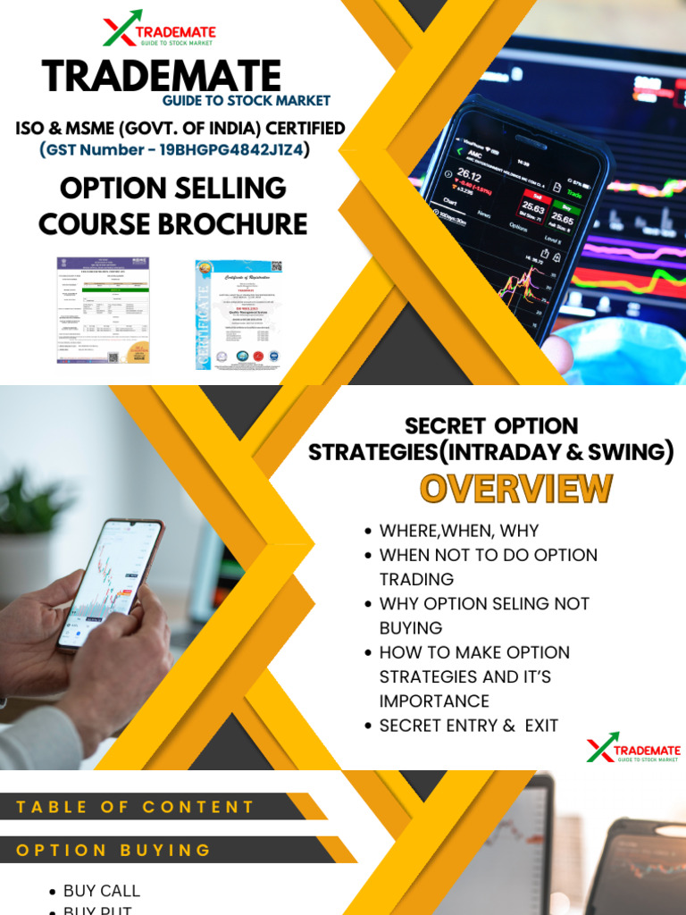 Option Selling Course Overview | PDF