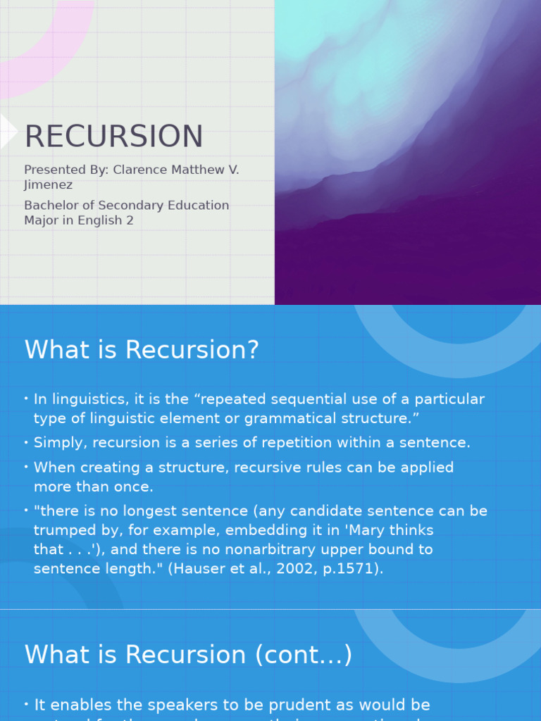 Linear Recursion Geeksforgeeks