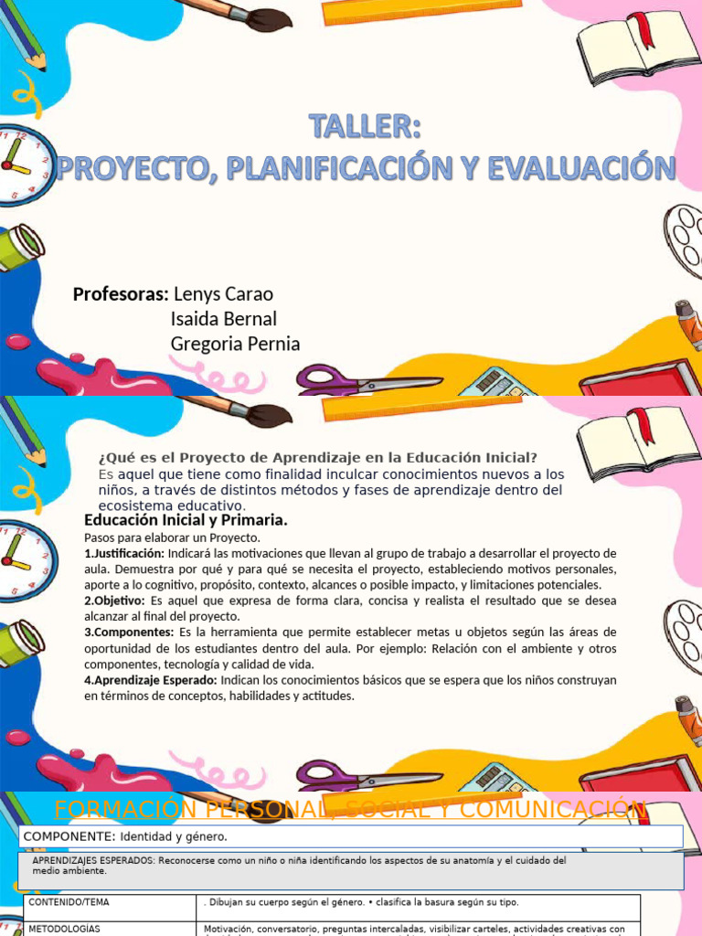 Presentación 1 | PDF | Educación de la primera infancia | Aprendizaje