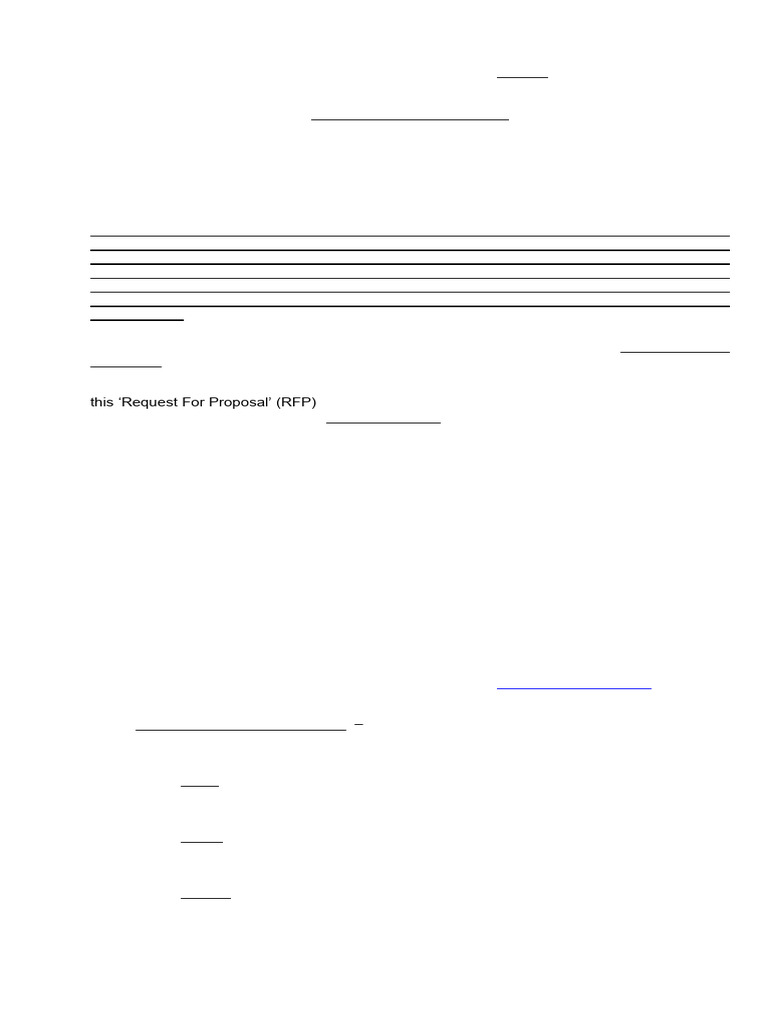 RFP | PDF