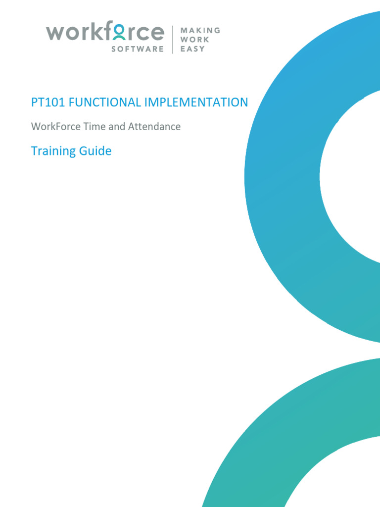 PT101 WorkForce Time Functional Implementation Guide v20.2 | PDF