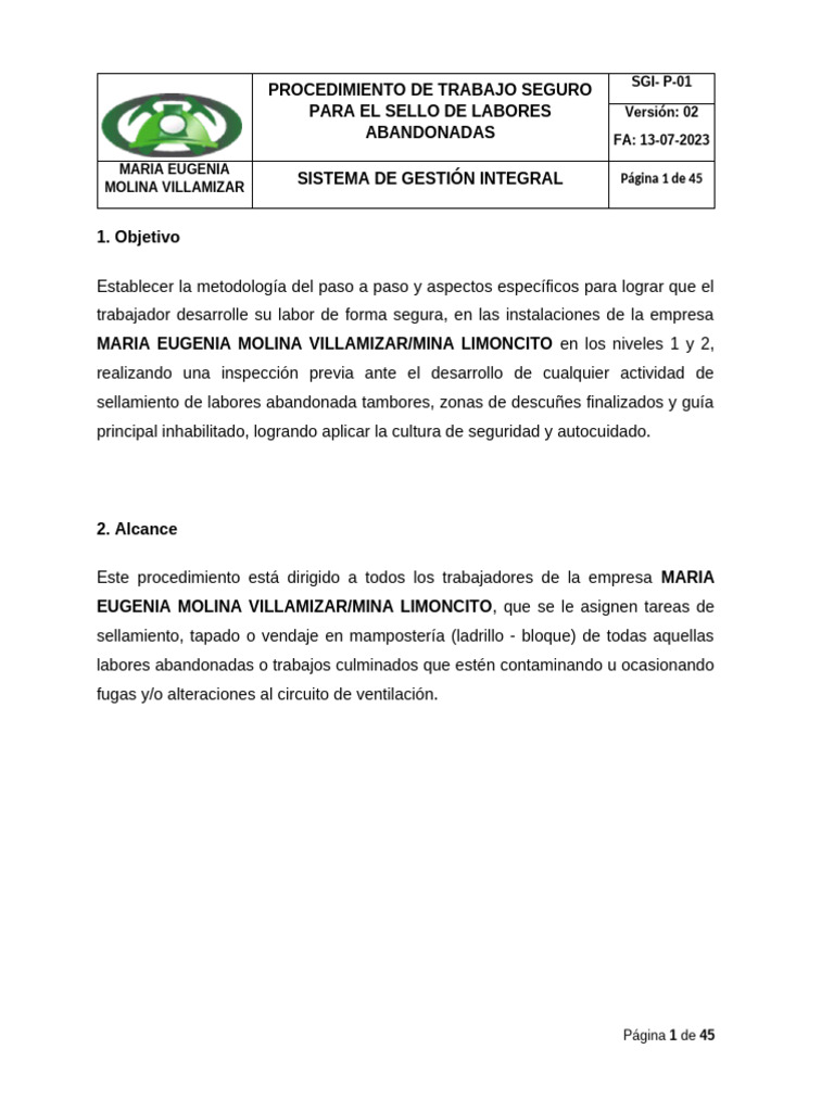 Labores Abandonadas - Revisado | PDF