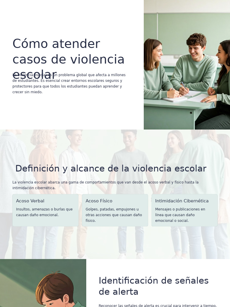 Como Atender Casos de Violencia Escolar | PDF | Violencia | Acoso sexual