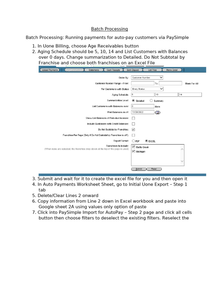 Batch Processing | PDF