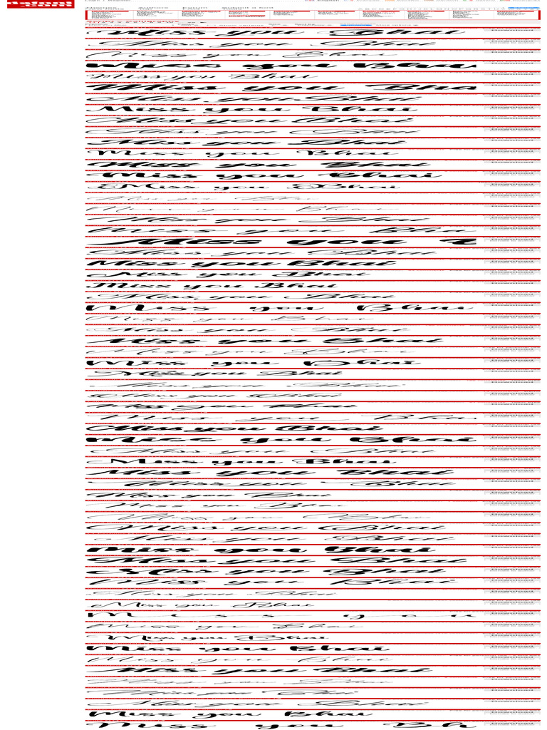 Script Calligraphy Fonts | PDF