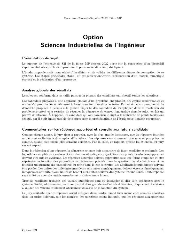 Correction OpSI 2022 | PDF