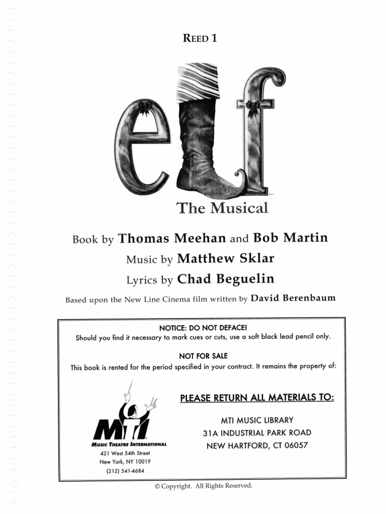 R - Elf - Reed 1 (Piccolo, Flute, Clar, Alto Sax) | PDF