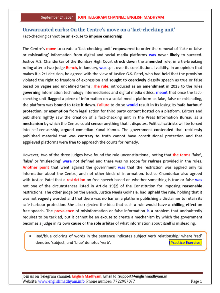 Unwarranted Curbs | PDF