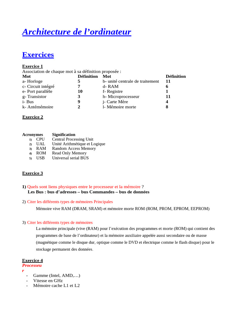 TD Récap Solution | PDF