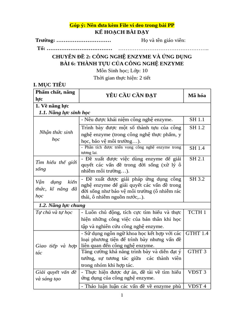 KHBD - SCD - SH10 - Bai - 6 CTST | PDF