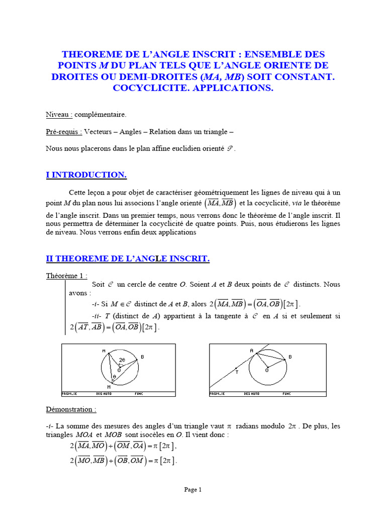 Theoreme de L Arc Capable pdf1 | PDF