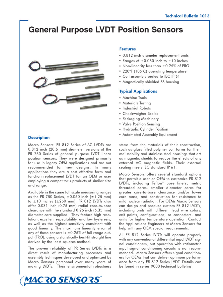LVDT | PDF
