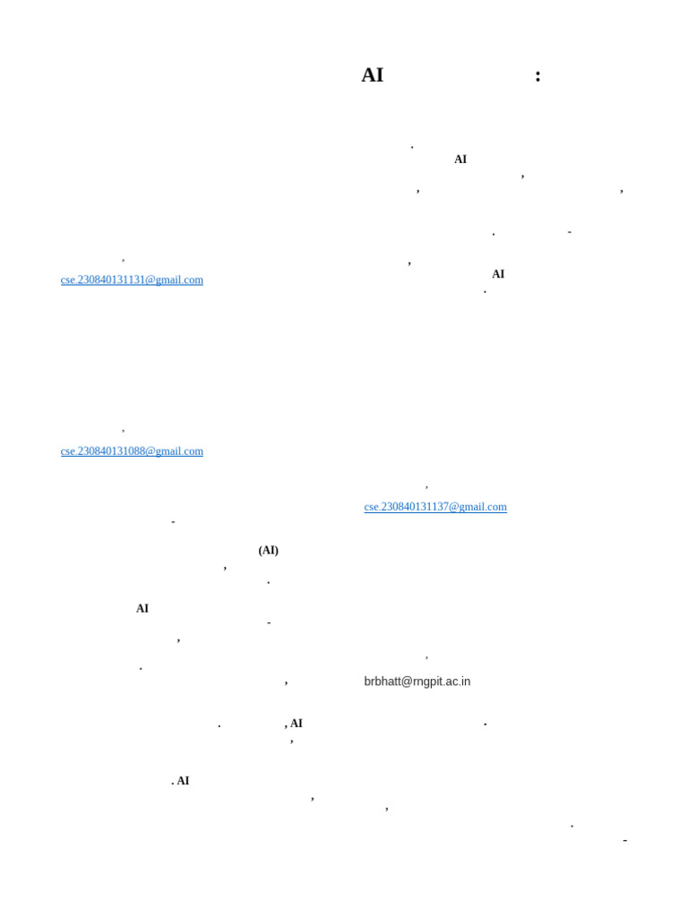 Unveiling AI (Final Paper) | PDF