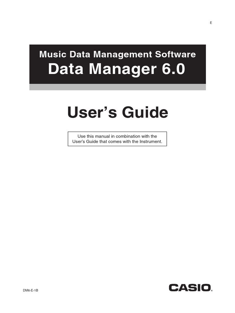 Data Manager 6.0: User's Guide | PDF