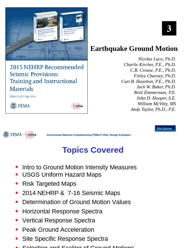 CH 3 - Earthquake Ground Motion | PDF