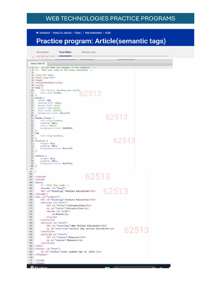 Web Tech Updated Practice Programs | PDF