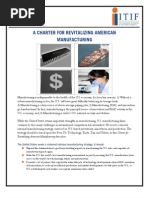 A Charter for Revitalizing Manufacturing