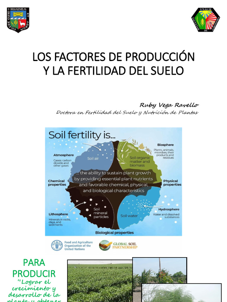 Factores de producción y la fertilidad del suelo - Unidad I | PDF