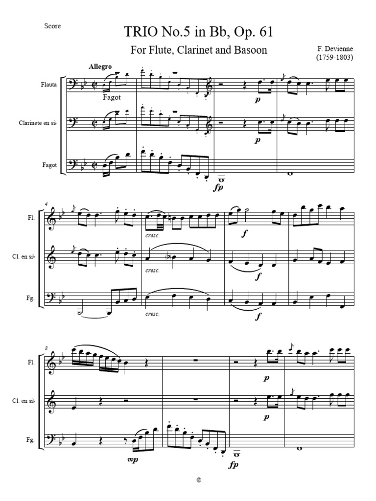 Trio - Score | PDF