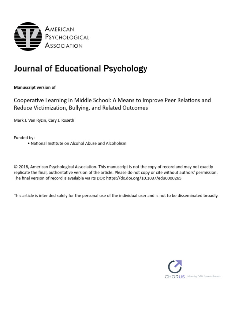 Journal of Educational Psychology | PDF