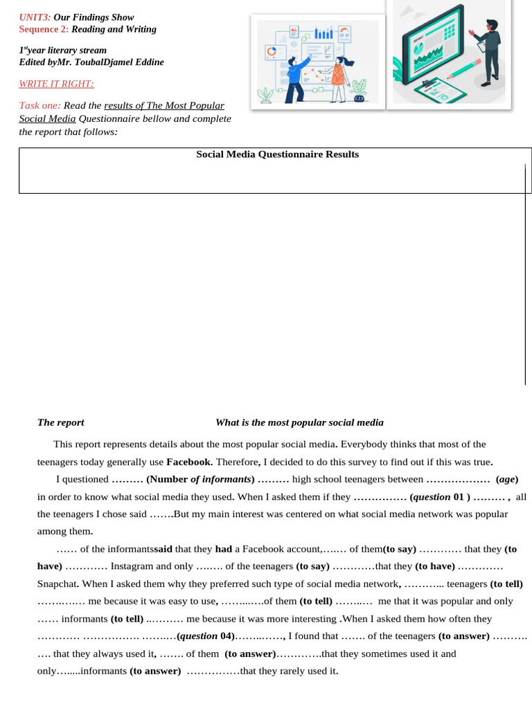 Writing A Report WORKSHEET | PDF