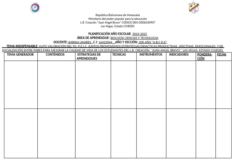 Plan de Evaluación 2024 - 2025 | PDF