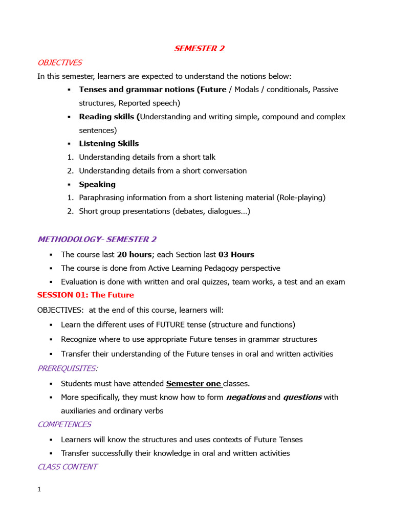Class - Material Session 01 & 2 | PDF