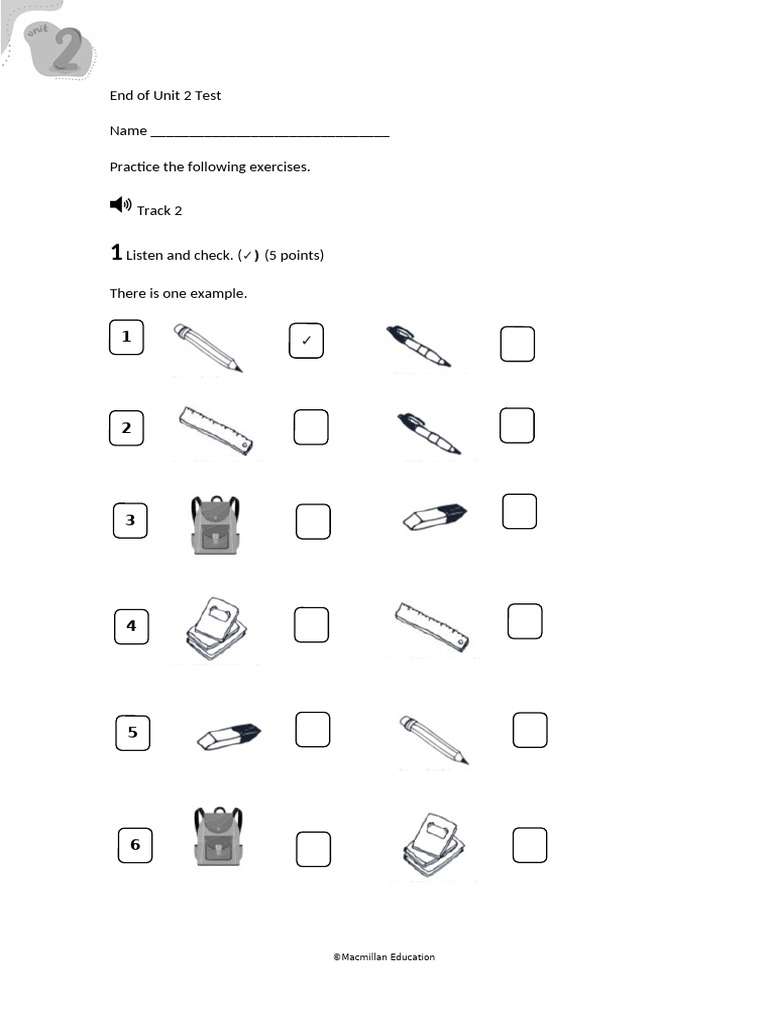 In - Level 2 - U2 - TEST | PDF