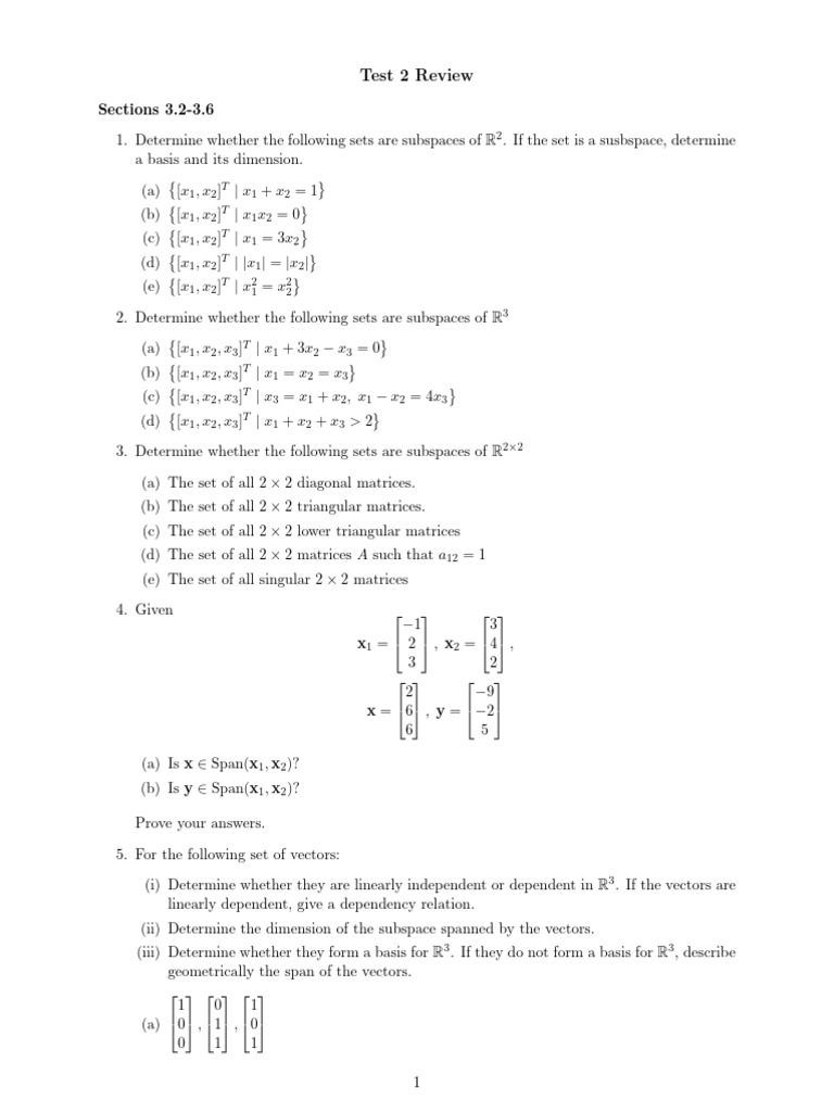 Review Test2 Ch3 | PDF