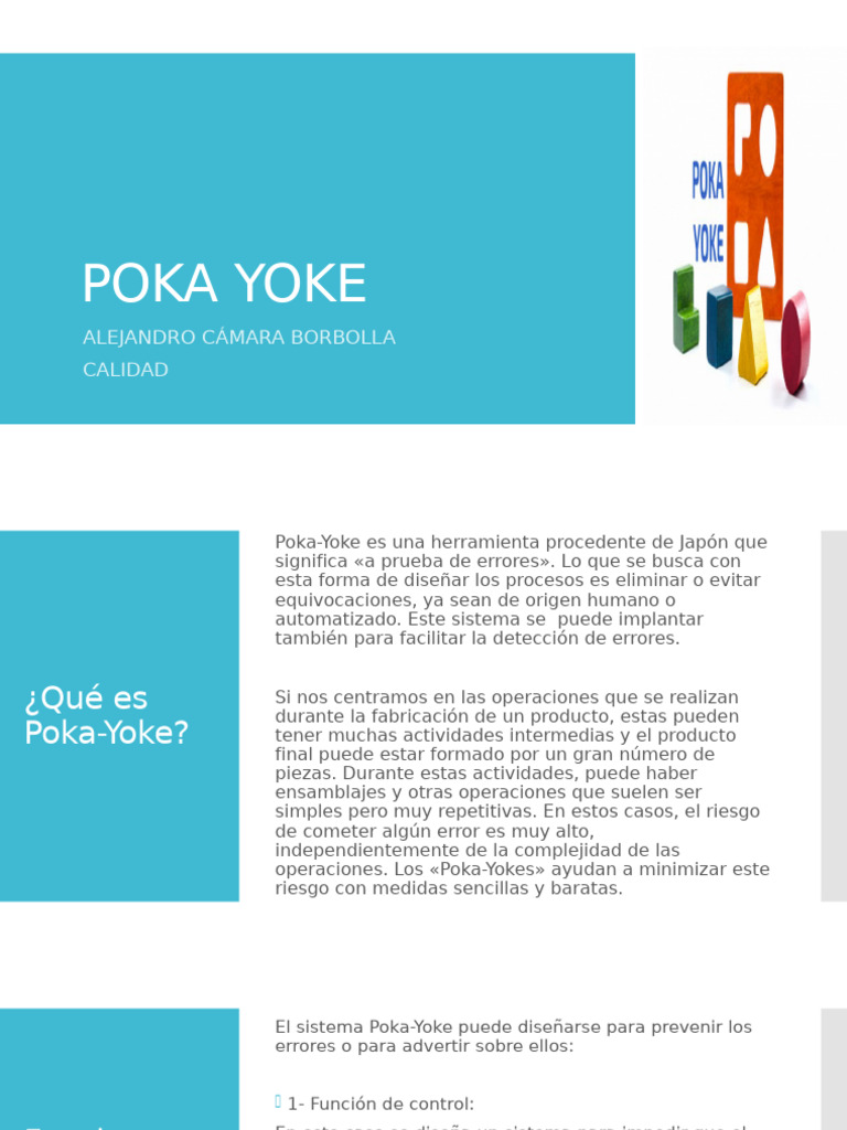 Poka-Yoke: Prevención de Errores en Procesos | PDF | Informática