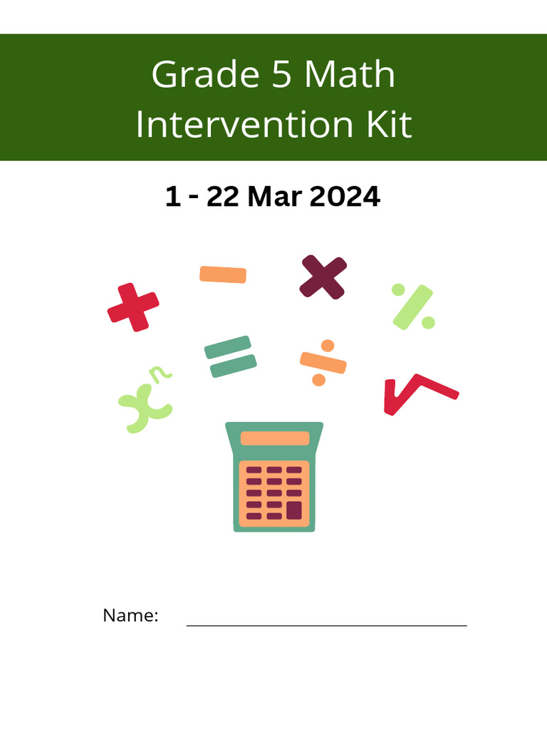 Grade 5 Math Kit - Phase II | PDF