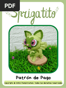 Pumpi Crochet-Sprigatito Pokemon