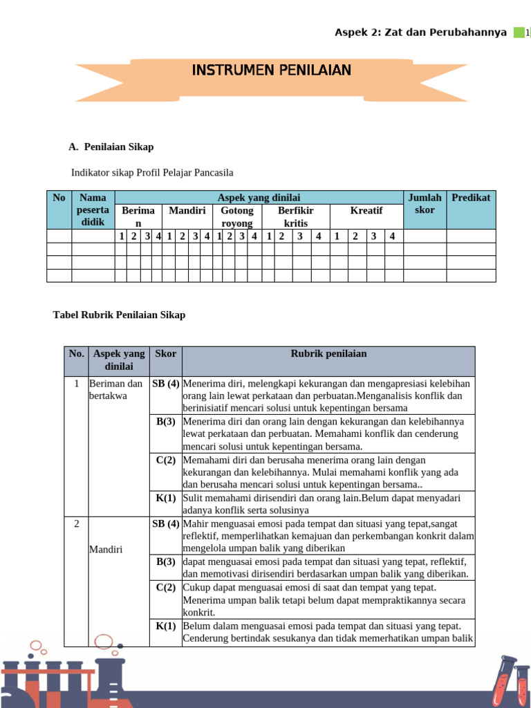 Instrumen Penilaian | PDF