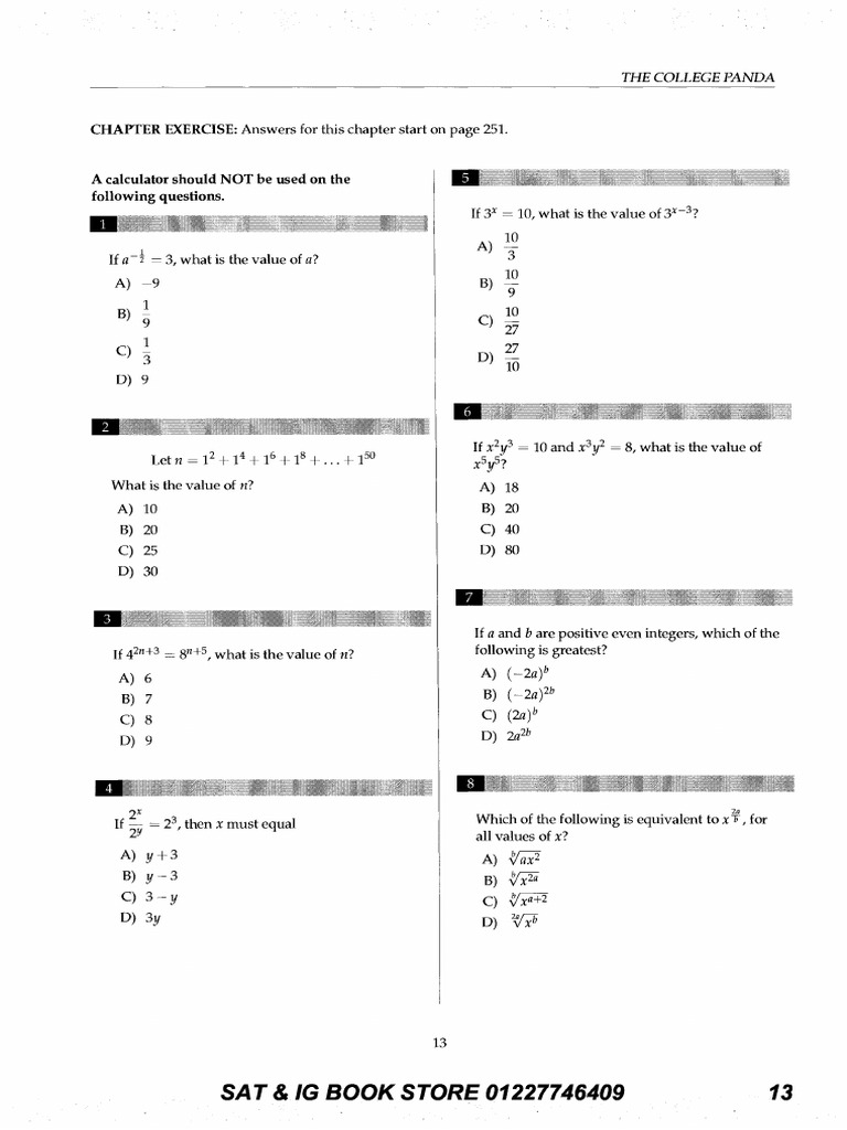 Exponents and radicals pdf