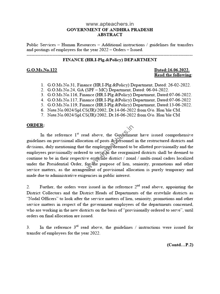 Transfer Guidelines for State Employees | PDF | Government