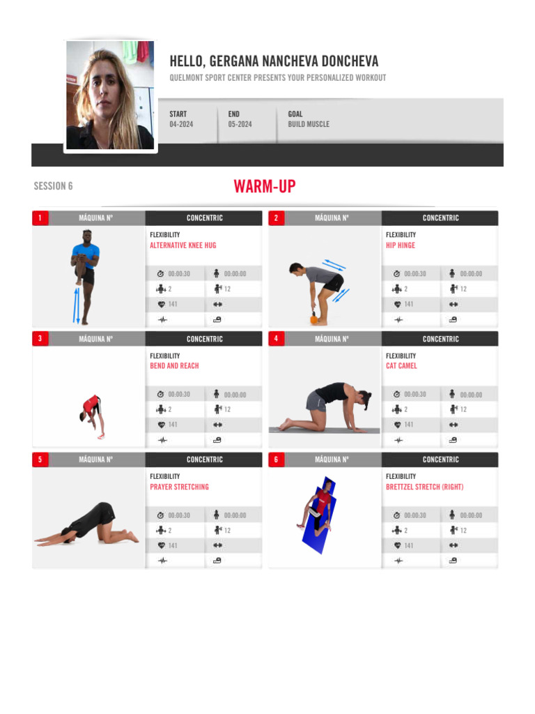 Routine 2 | PDF | Anatomical Terms Of Motion | Weight Training