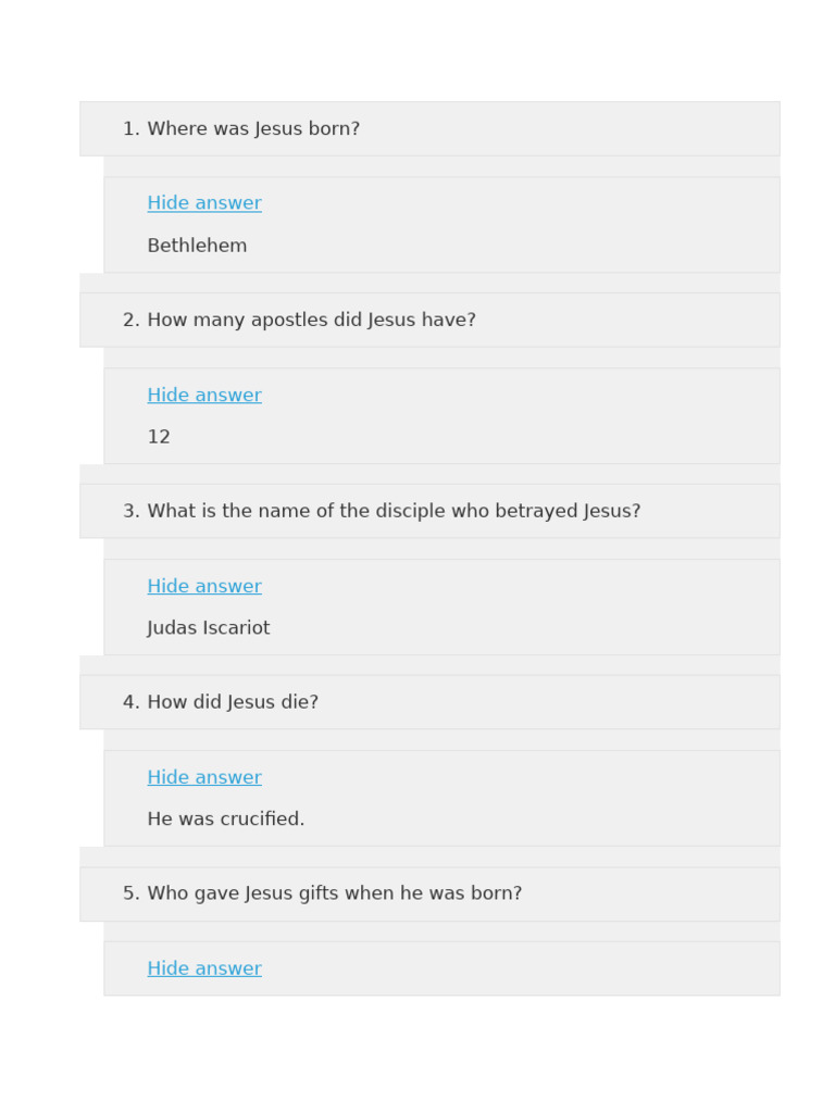 Where Was Jesus Born | PDF