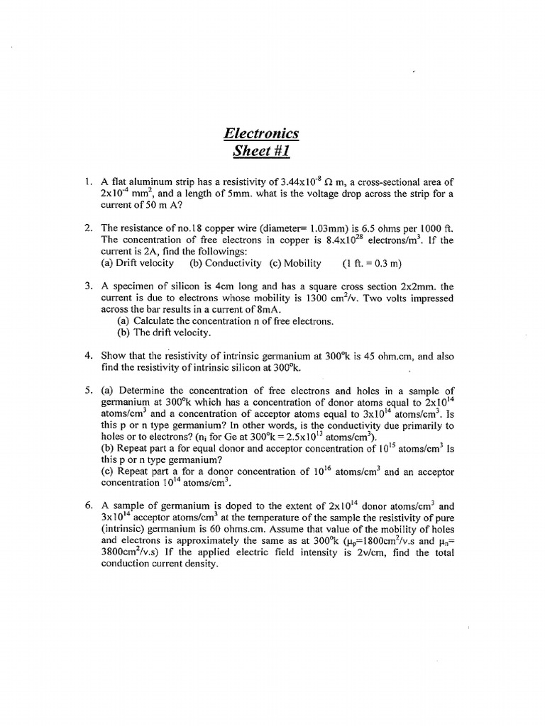 Sheet 1 | PDF