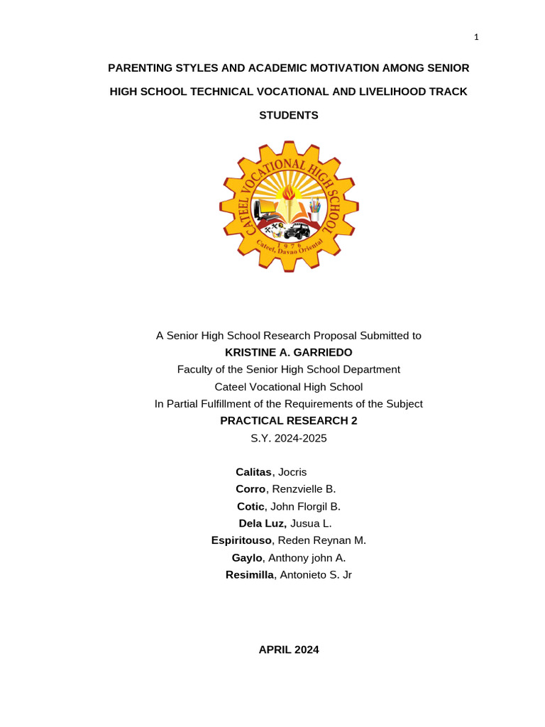 The Relationship Between Parenting Styles and Academic Motivation Among ...