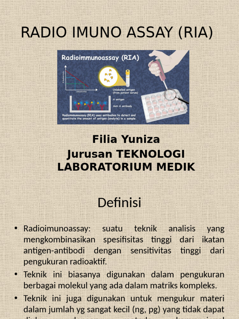 Radio Imuno Assay (Ria) | PDF