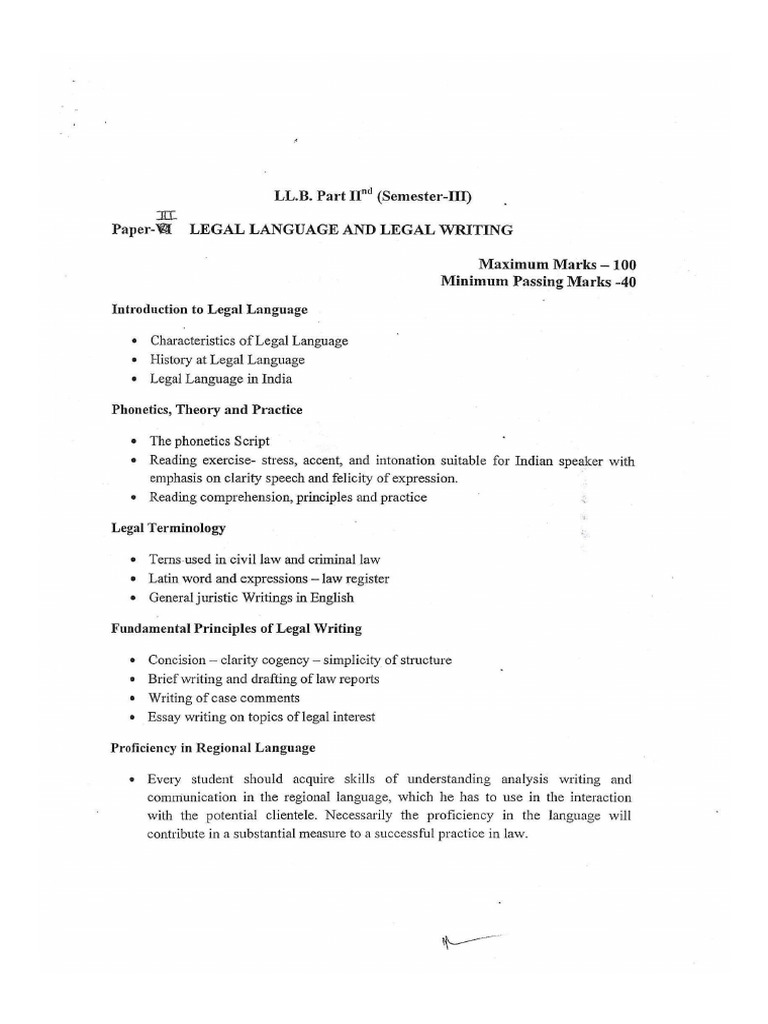LLB Third Semester (1) - 3 | PDF