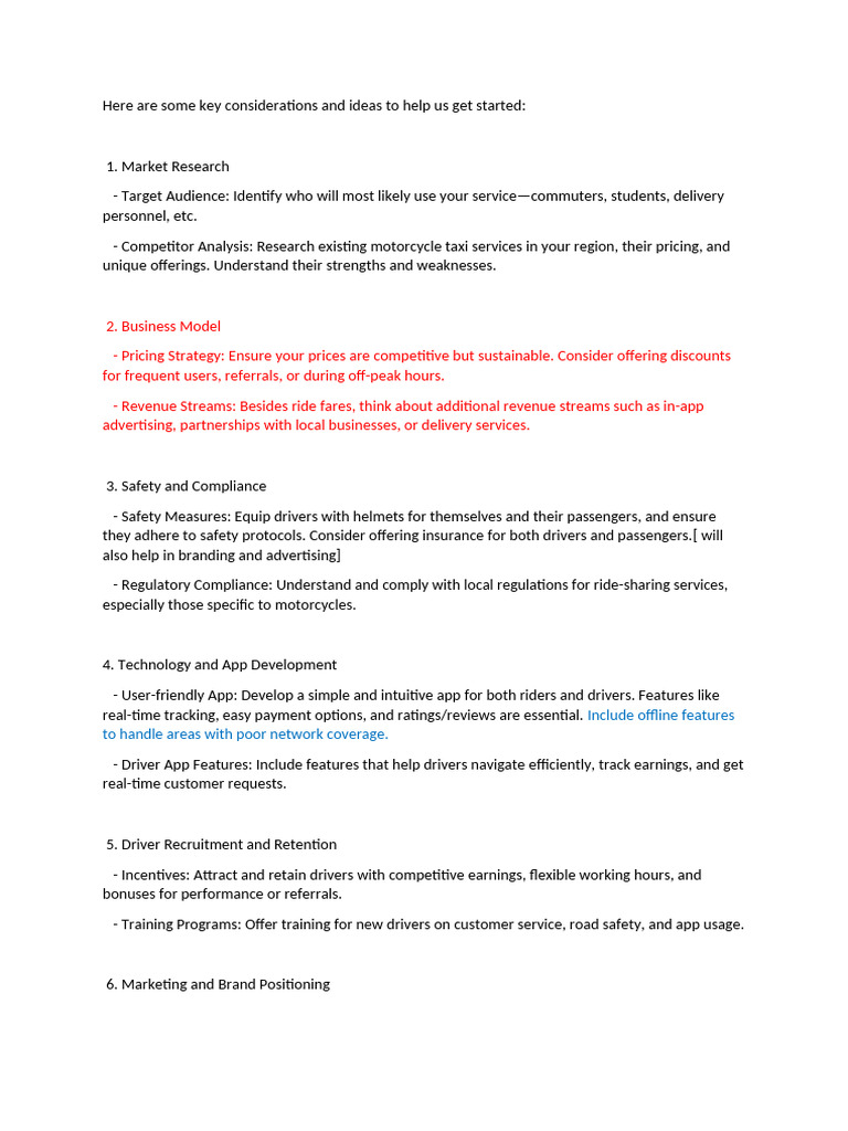 Factors To Consider When Starting A Project | PDF