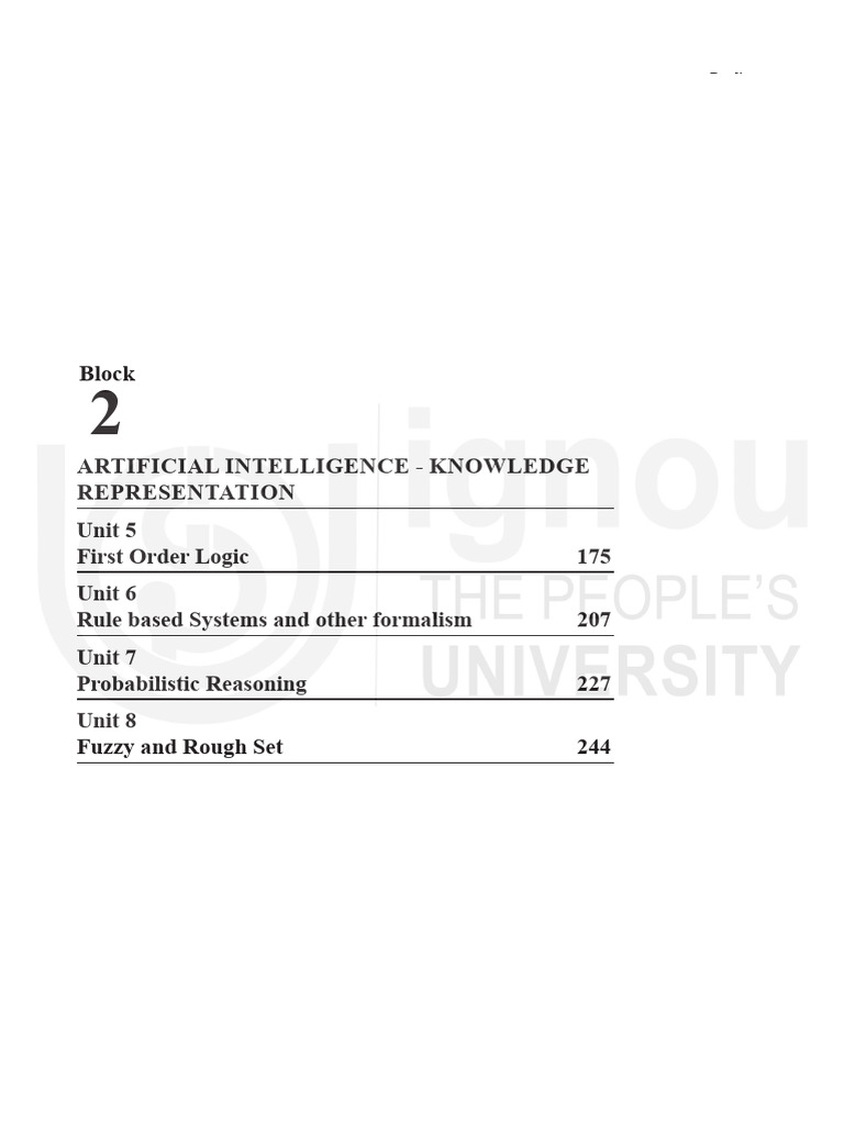 Block 2 pdf first order logic logic